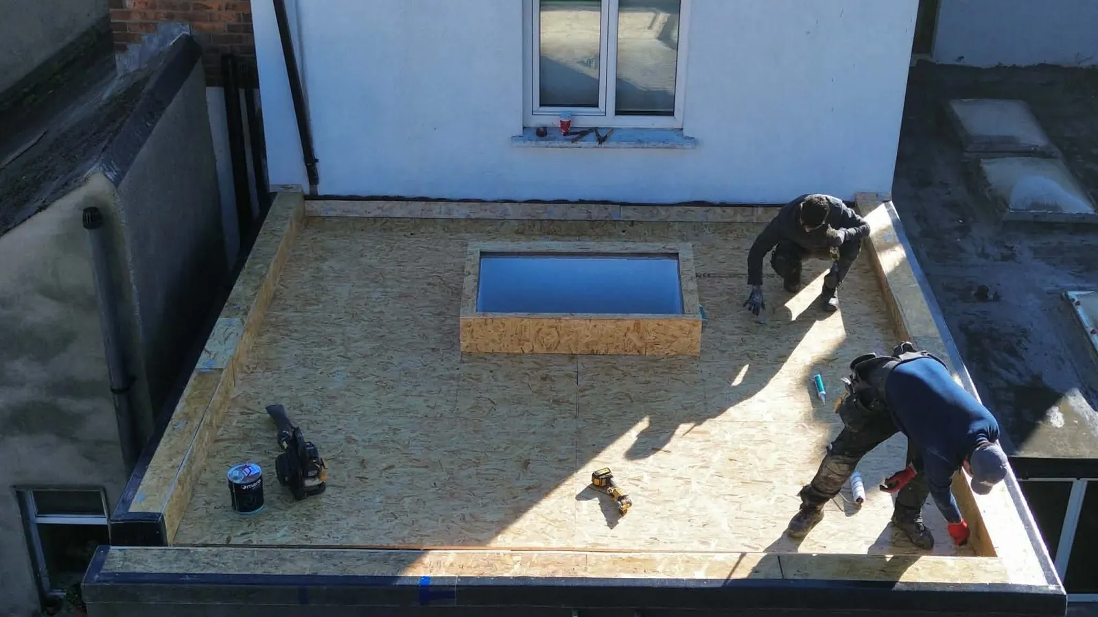 New OSB deck and rooflight kerb in Kilmainham