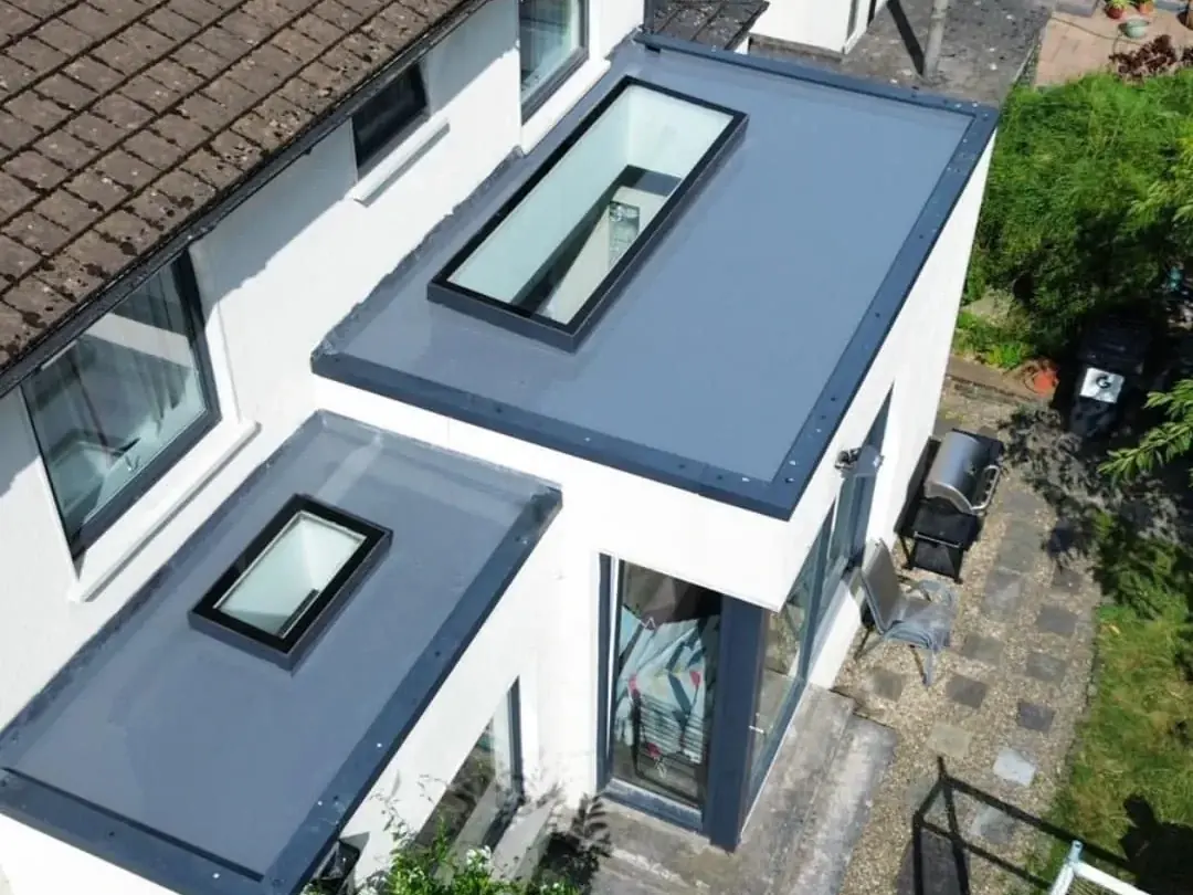 Roofer at work for Dublin Roofing Company